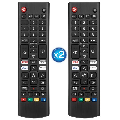 (Pack of 2) 2022 New Remote Control,for LG-TV-Remote,Compatible for LG UHD OLED QNED NanoCell 4K 8K Smart TV with Netflix, Prime Video, Disney, LG Channels Button