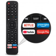 Replacement Control EN2A27 for Hisense-Smart-TV-Remote, with Netflix, Prime Video, YouTube, Google Play Buttons