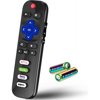OMAIC Universal Remote Control RC280 Fit for All TCL Roku Smart,LED,HD,4K TV with Netflix, Hulu,Roku Channel and ESPN Buttons-NOT for Roku Stick or Player