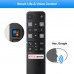 Replacement for TCL-Android-TV-Remote, RC802V for TCL Smart TVs with Voice Function